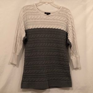 Banana Republic Womens Cable Knit Tunic Sweater